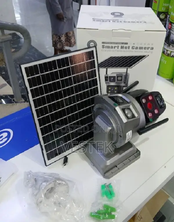 Dual Lens Night Vision Wifiremote Monitoring Camera Solar Powered
