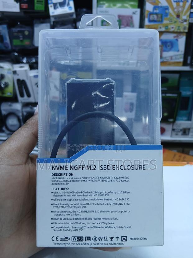 M.2 SSD Enclosure Nvme/NGFF to Usb C - thumbnail 2