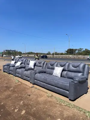 Classy Gray Semi Recliner Sofa Sets