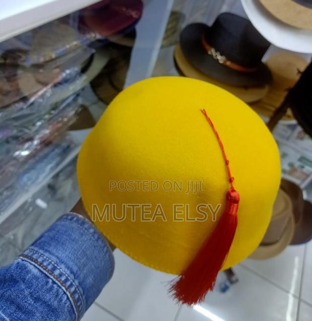 Yellow Emalard Green Fez Hats - thumbnail 3