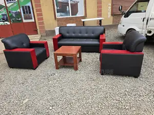 5-Seater Waiting Executive Leather Sofa