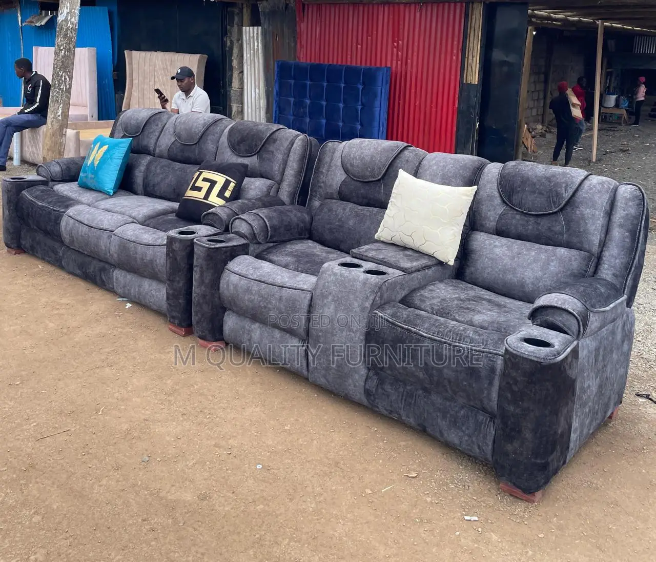 Family -Friendly Semi Recliner Sofa