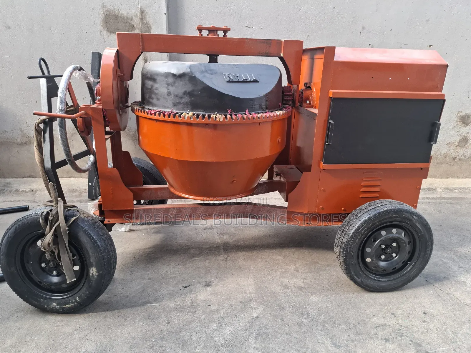Diesel Powered Titan Concrete Mixer 500ltrs Drum Capacity