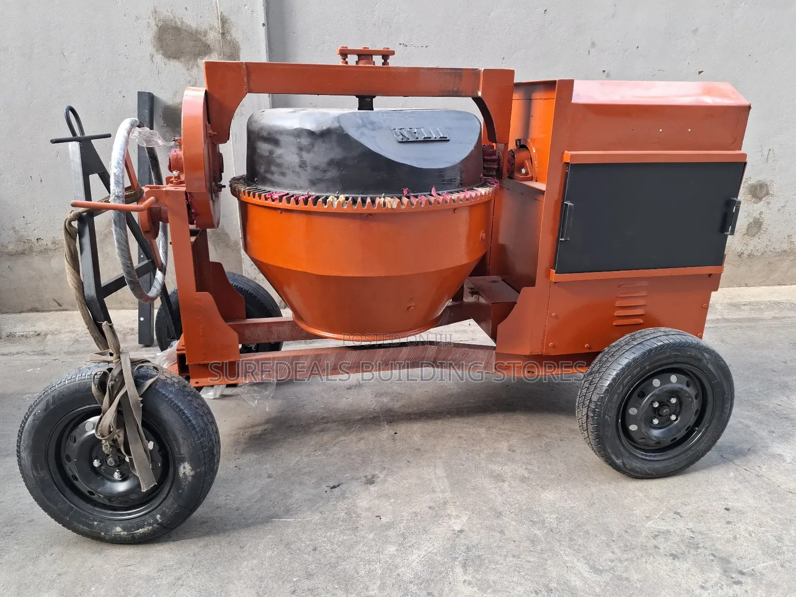 Titan Concrete Mixer With 4-Wheels