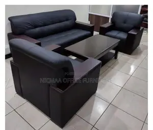 5-Seater Waiting Sofa Leather