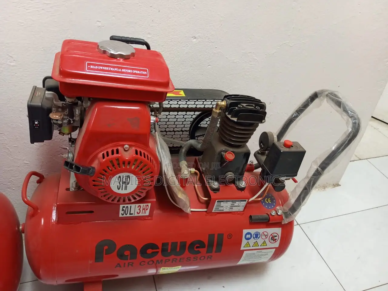 Super Excellent 50l Pacwell Petrol Air Compressor