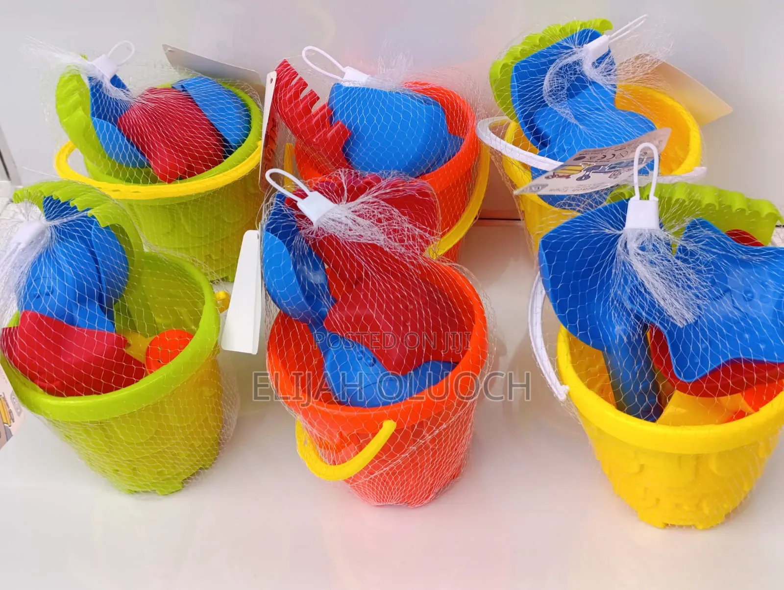 Beach Buckets.
 Comes With Beach Toys