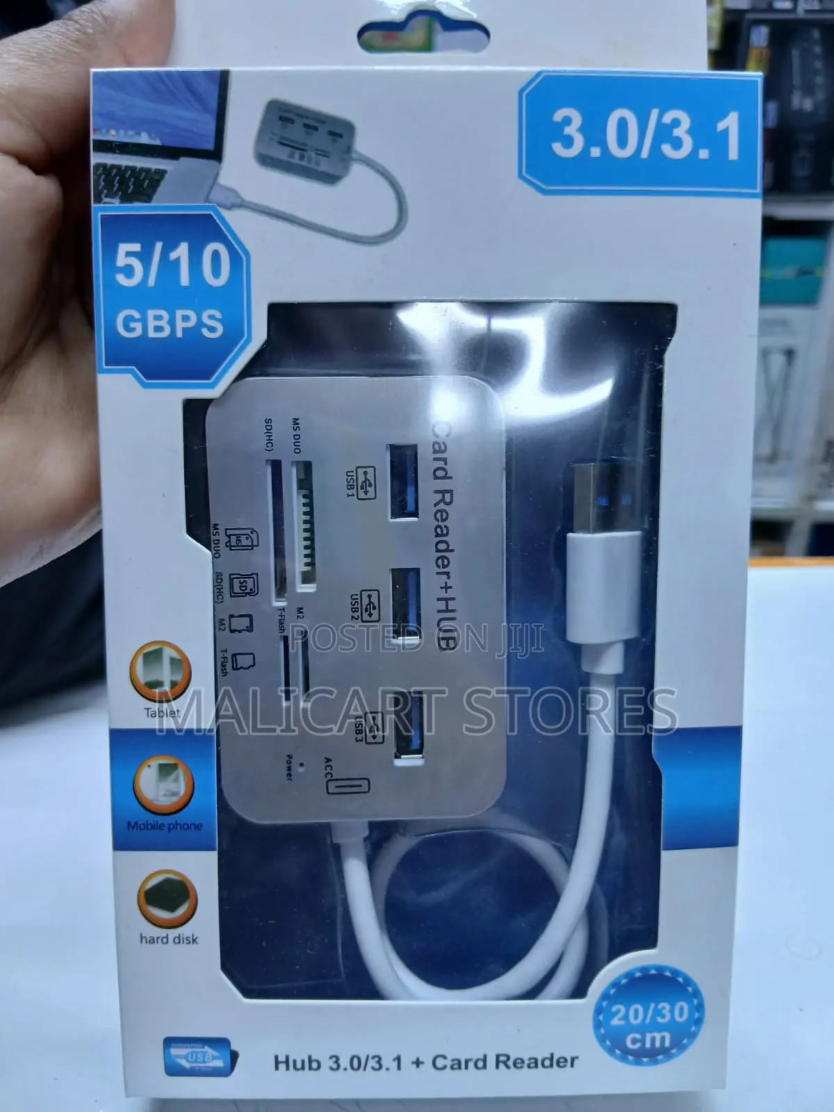 3 Port Usb 3.0 Hub With Card Reader