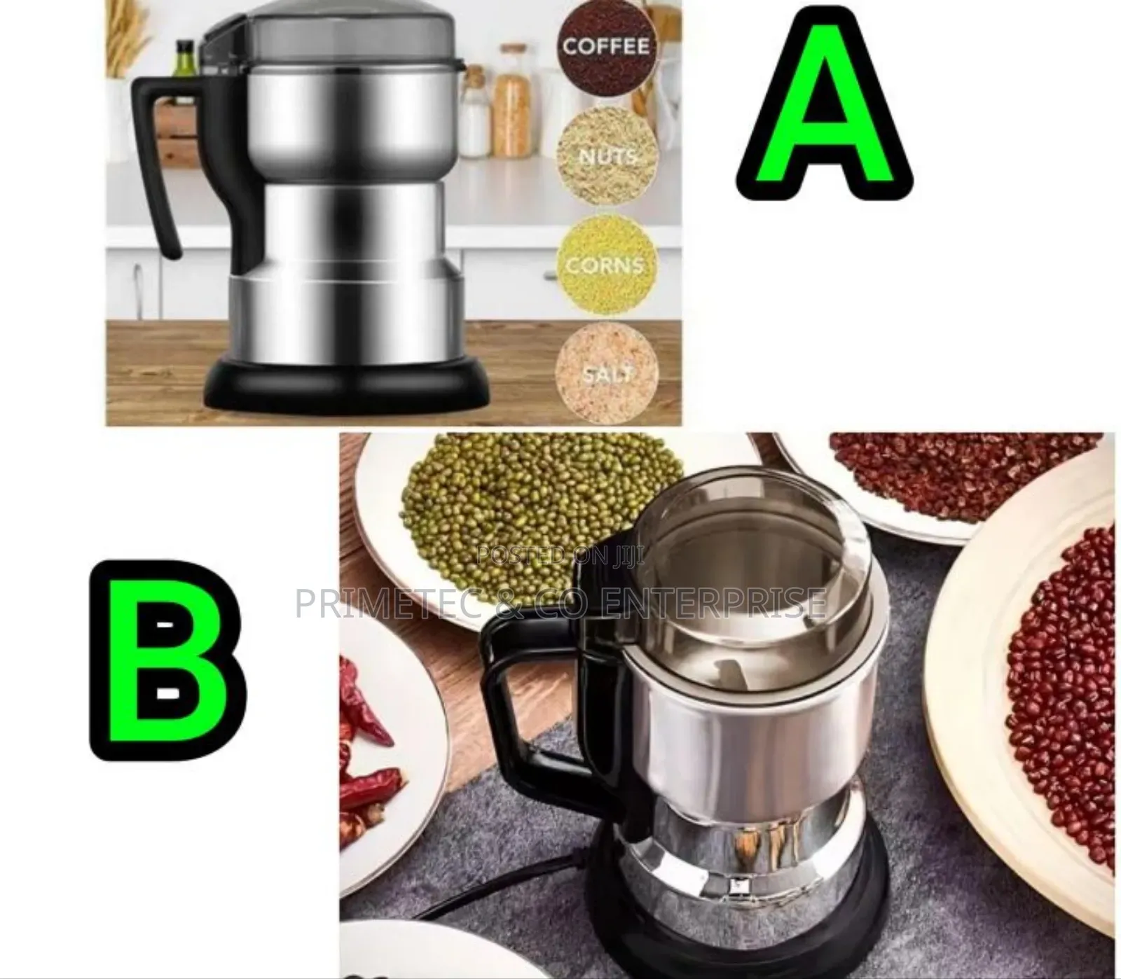 Stainless Coffee Grinder.