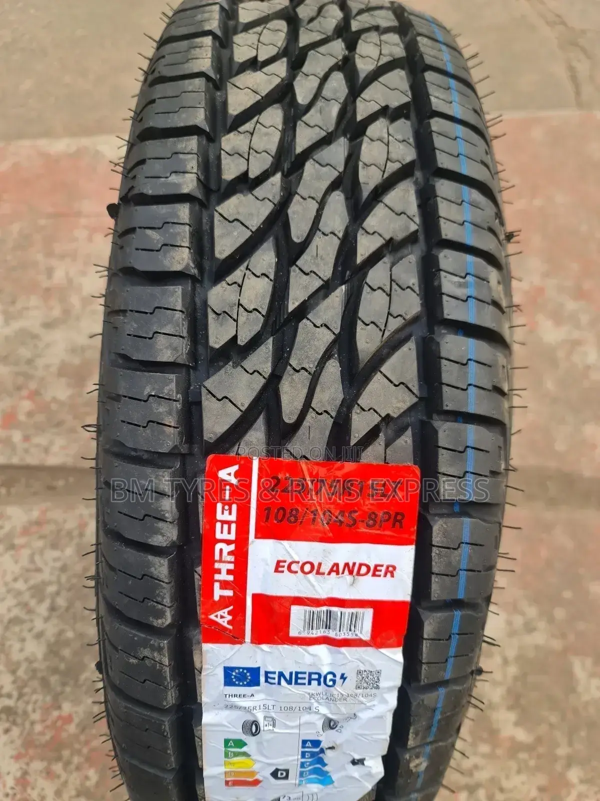 225 /75 R15 Three - A Tyres (All Terrrain)