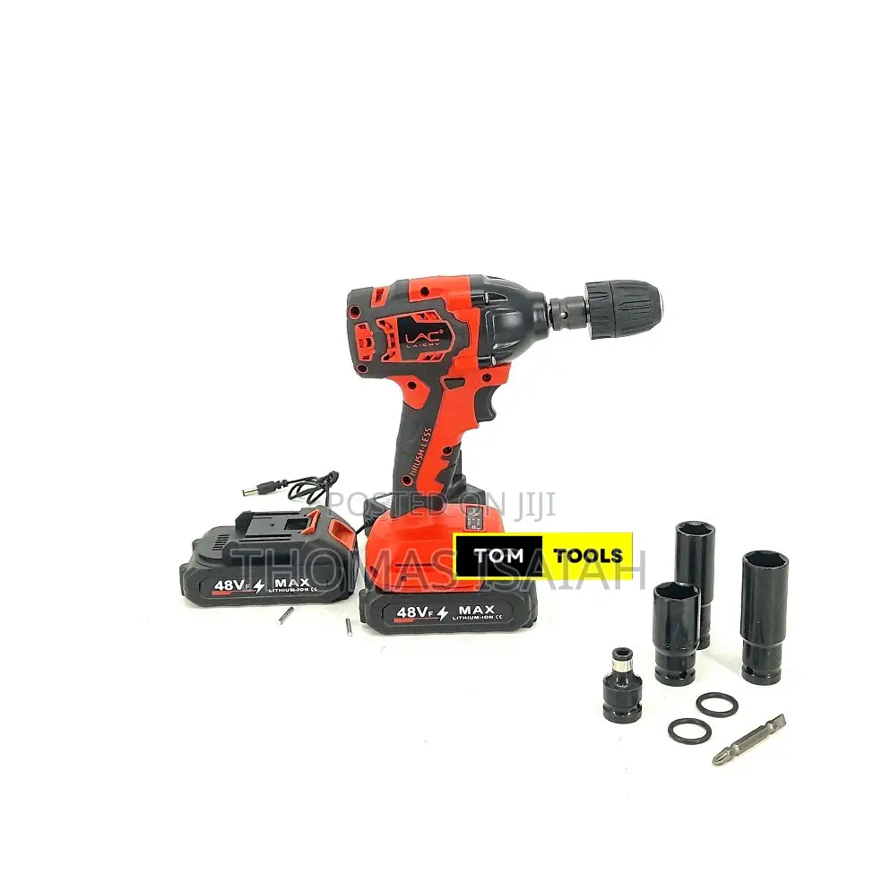 310nm Brushless 1⁄2 Inch Cordless Impact Wrench Drill Chuck Adapter