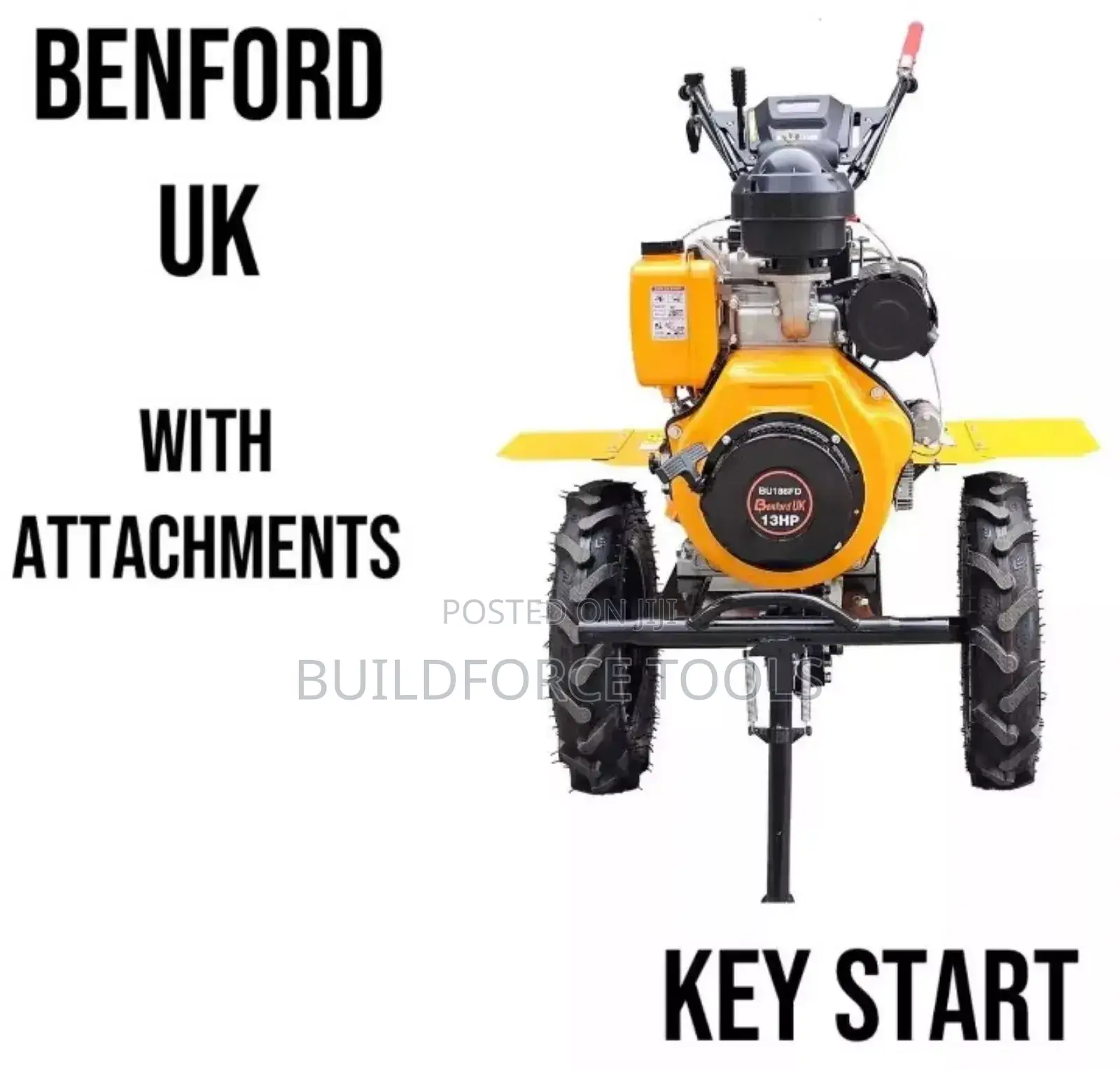 Benford Uk 13hp Walking Tractor With Attachments!