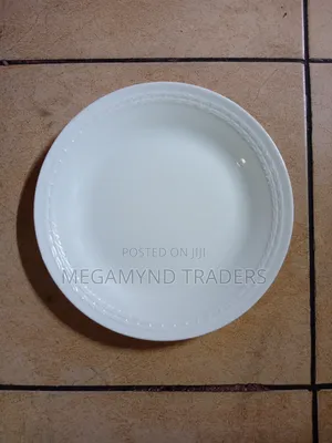 12pc Melamine Plate/Round Dinner Plate