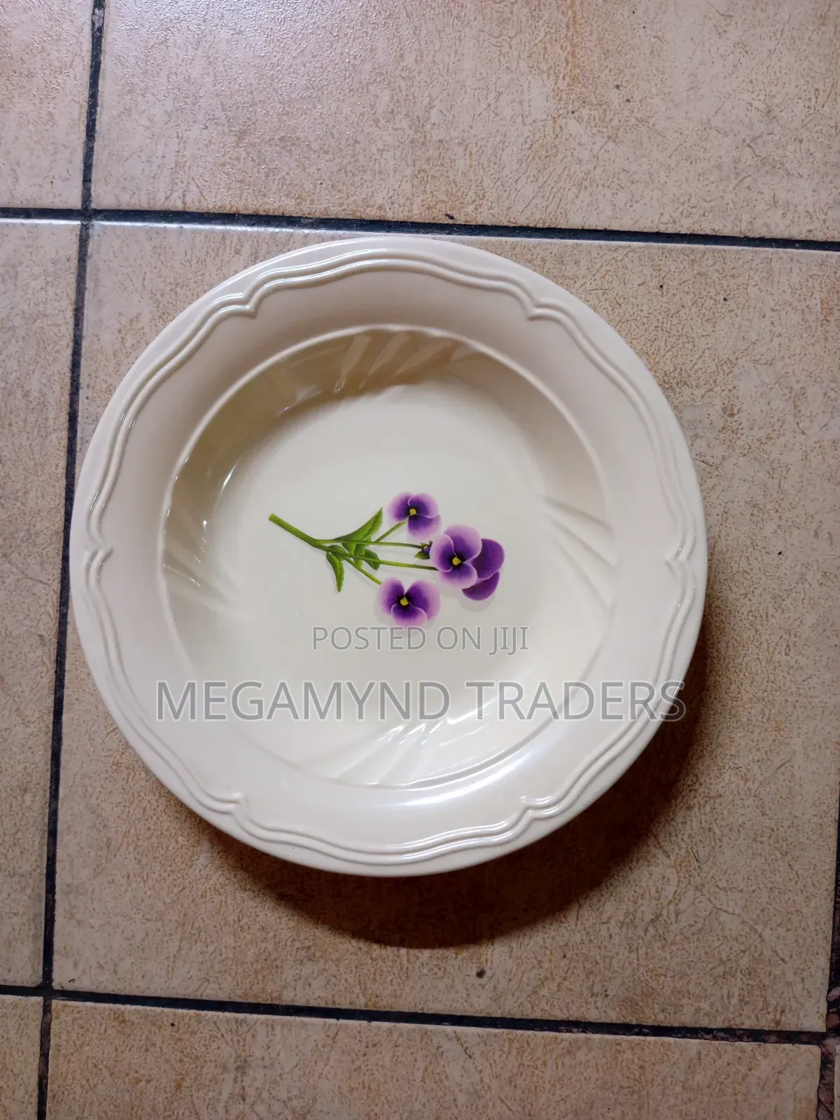 12pc Melamine Plate/Round Dinner Plate