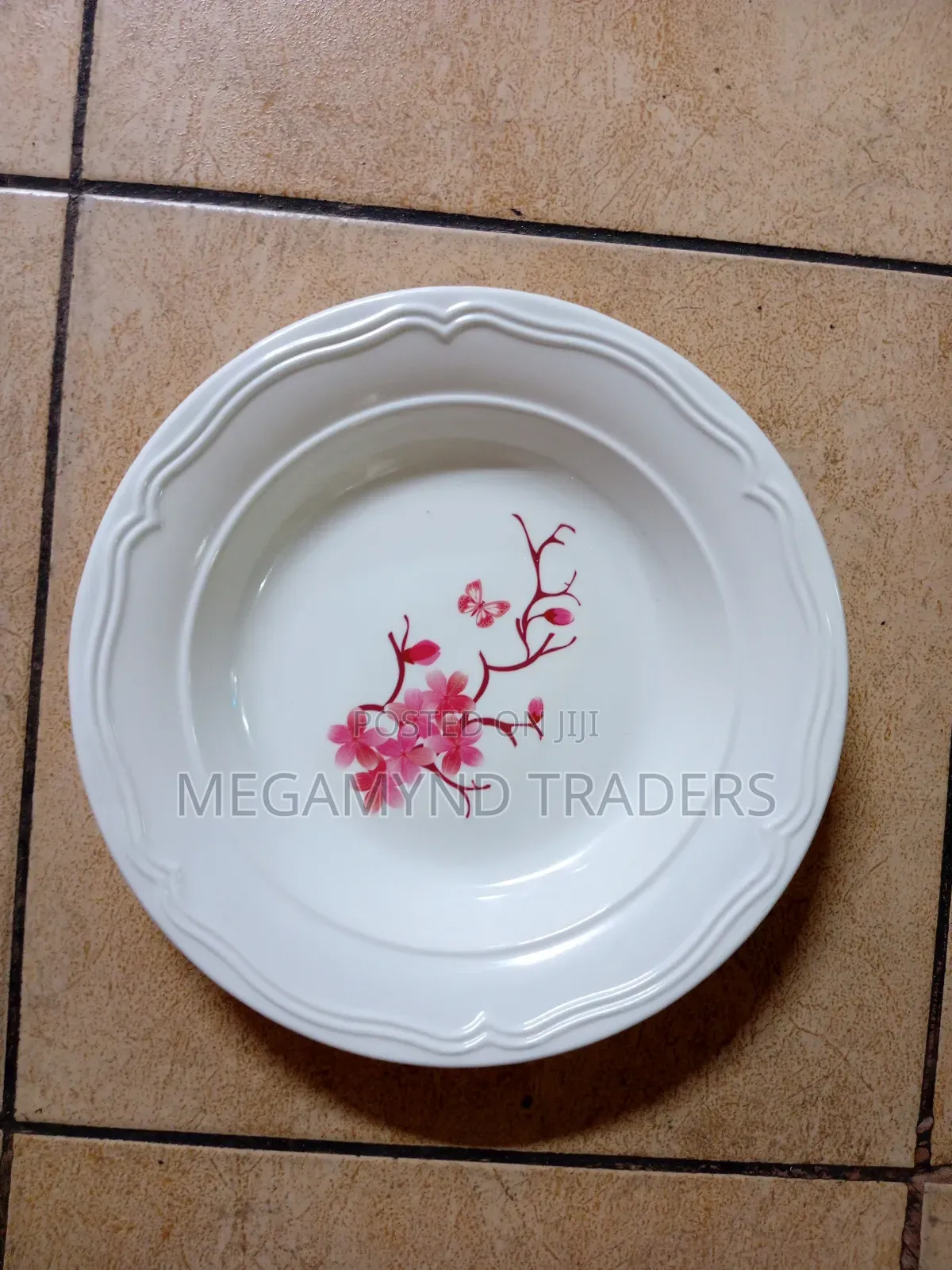 12pc Melamine Plate/Round Dinner Plate