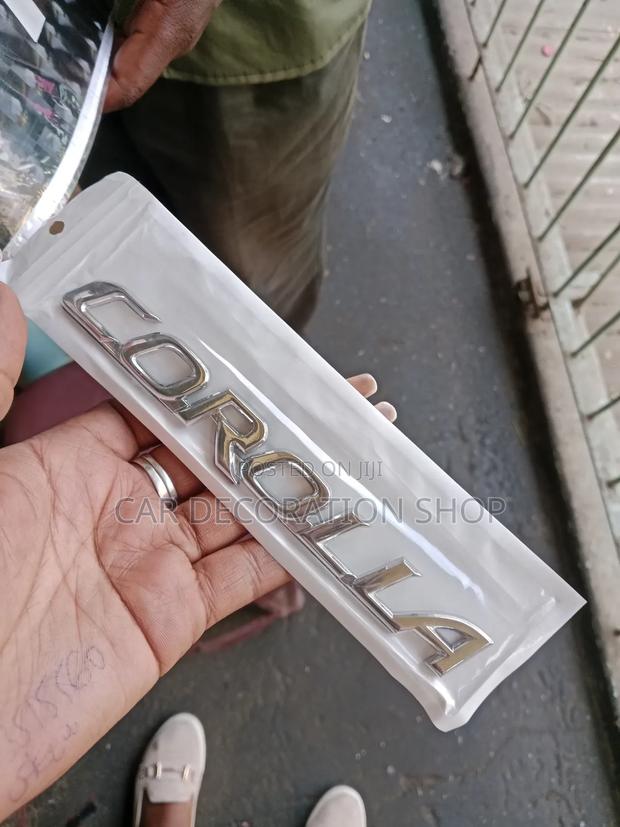 Corolla Chrome Replacement Badge Letter - main view