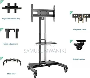 Moveable Tv Stand With Wheels Best for [32′′ – 75′′ Tv]