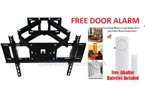 Double Arm 32 to 85 Inches Tv Wall Bracket + Free Door Alarm