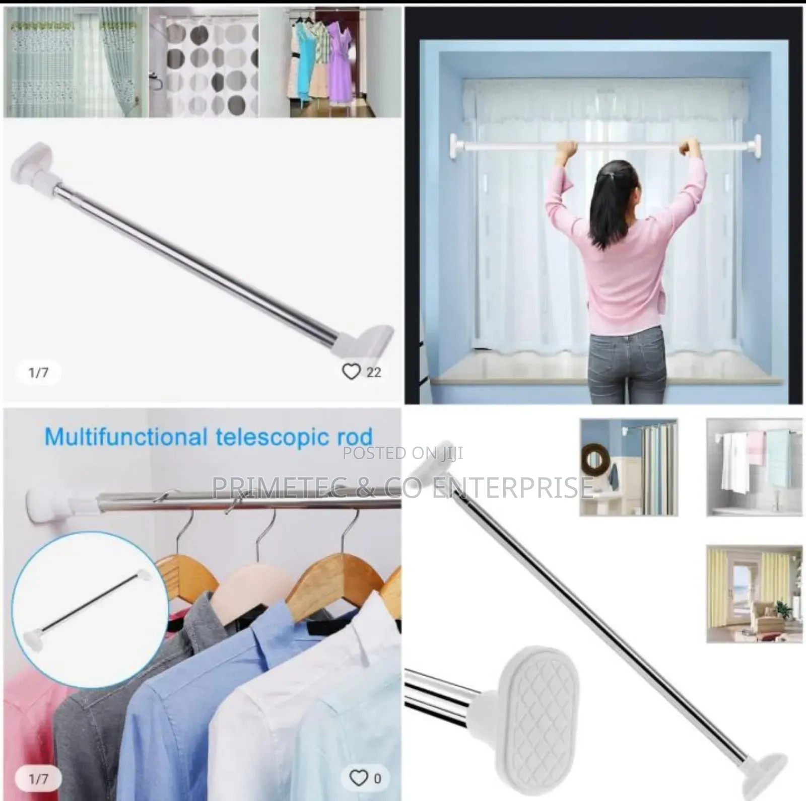 Multipurpose Extendable Telescopic Rod.