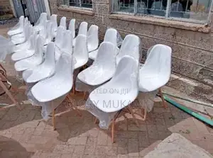White Hanging Eames Chairs