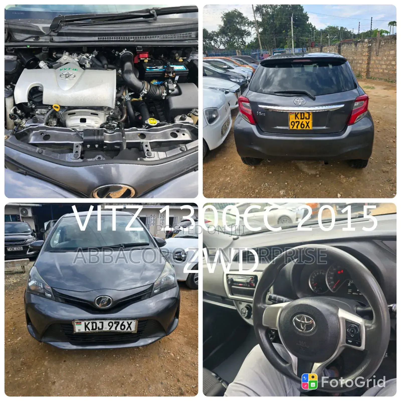 Toyota Vitz 1.3 FWD 5dr 2015 Gray