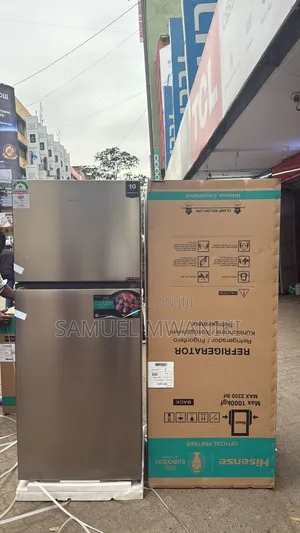 Hisense 424 Liters Fridge No Frost Double Door Silver Latest Model
