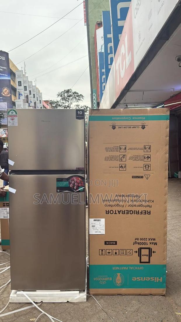 Hisense 424 Liters Fridge No Frost Double Door Silver Latest Model