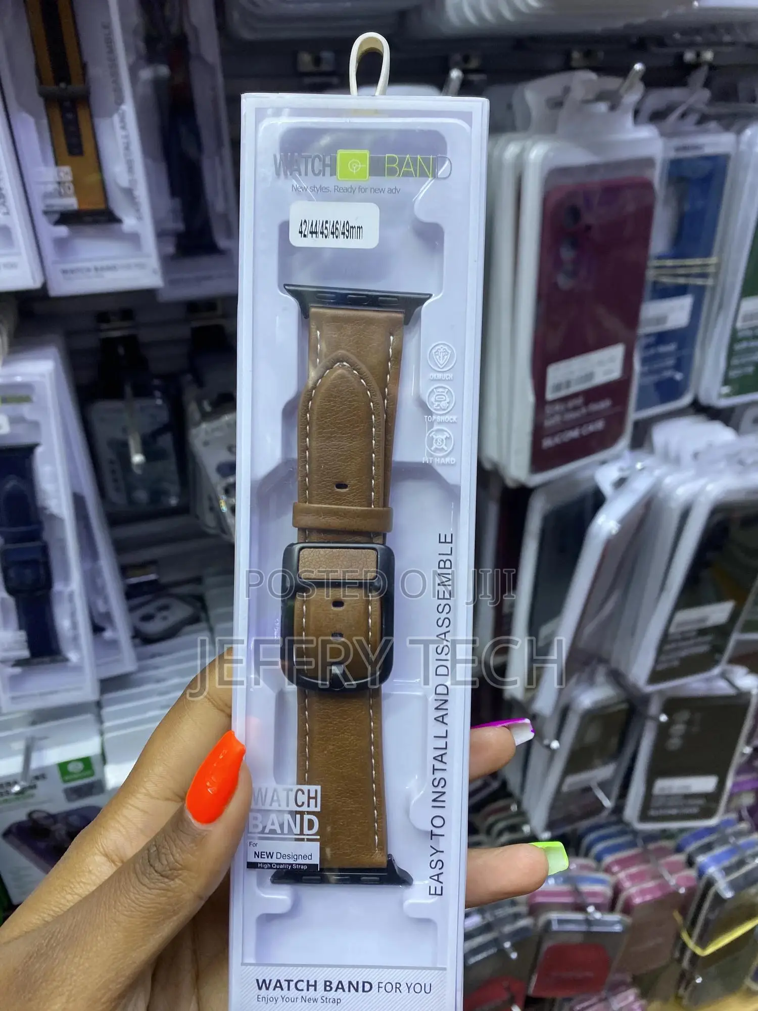 Primacy Leather Bands 42 44 45 49mm Leather Watch Straps