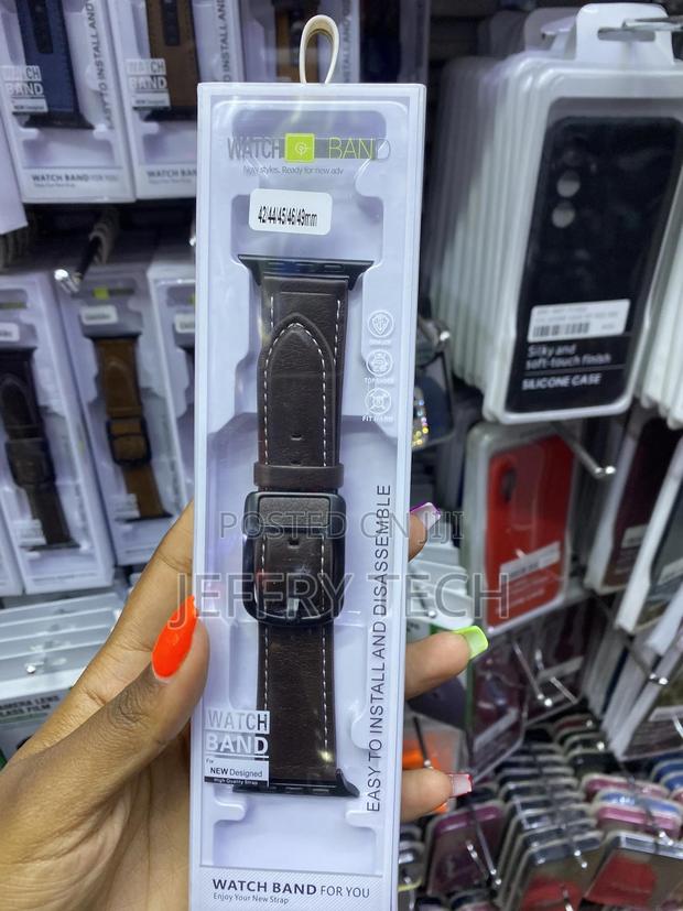 Power Leather Apple Bands for 42 44 45 46 49mm Leather Straps