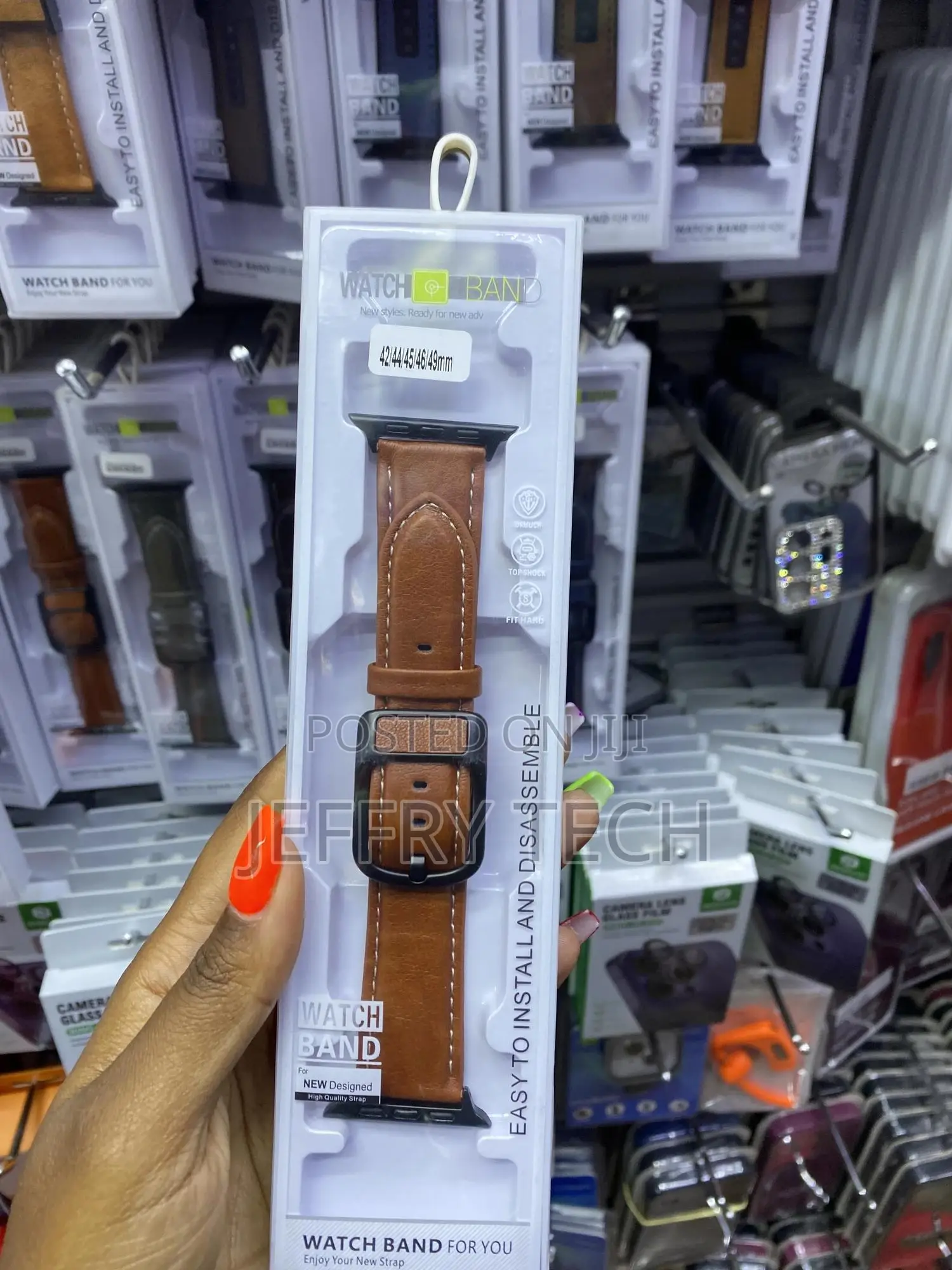 Macy Leather Bands Apple Watch Straps for 42 44 45 46 49mm