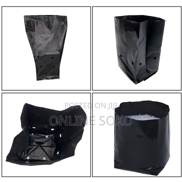 Biodegradable/Compostable Nursery Plastic Planting Seedling Bag-100 Pc - thumbnail 2