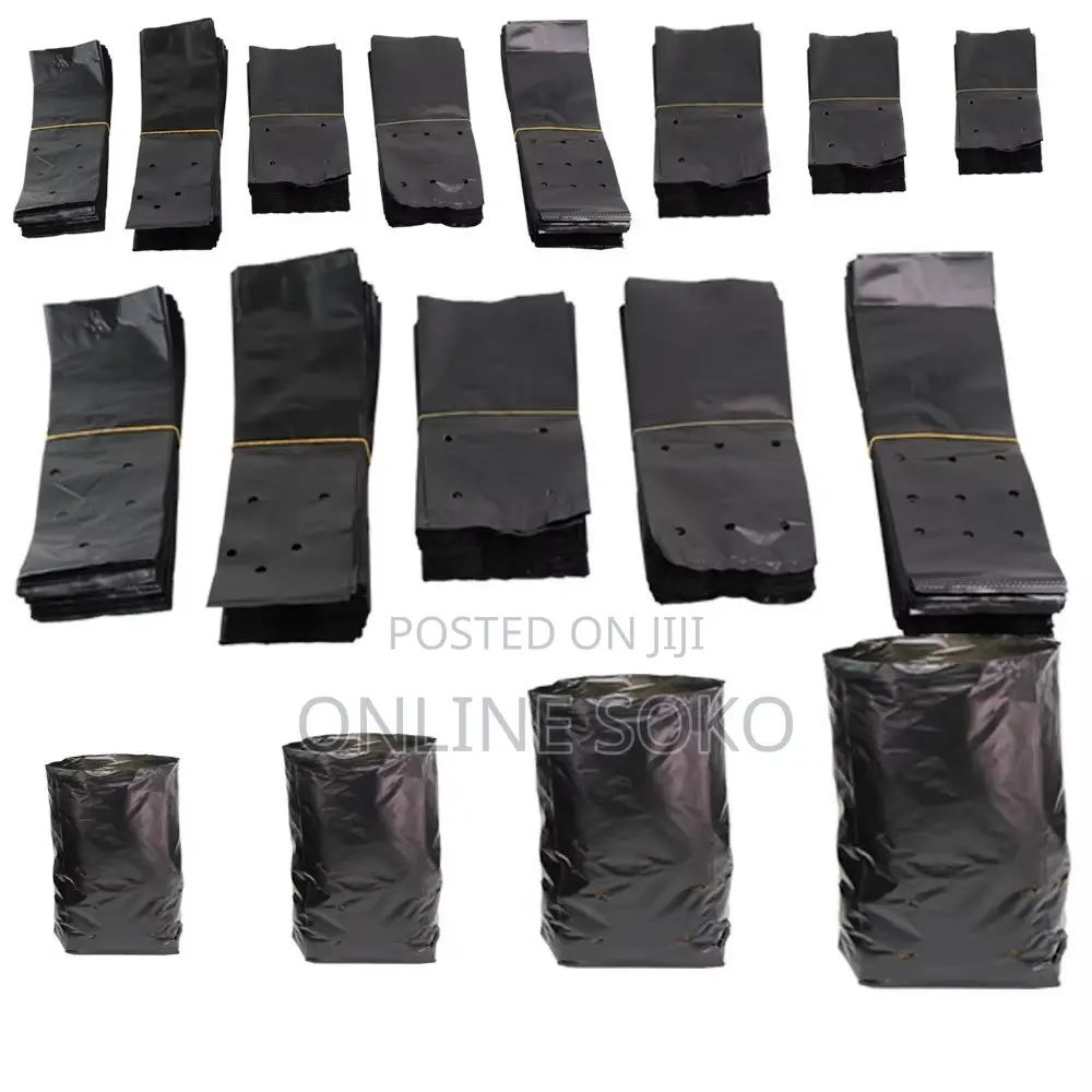 Biodegradable/Compostable Nursery Plastic Planting Seedling Bag-100 Pc