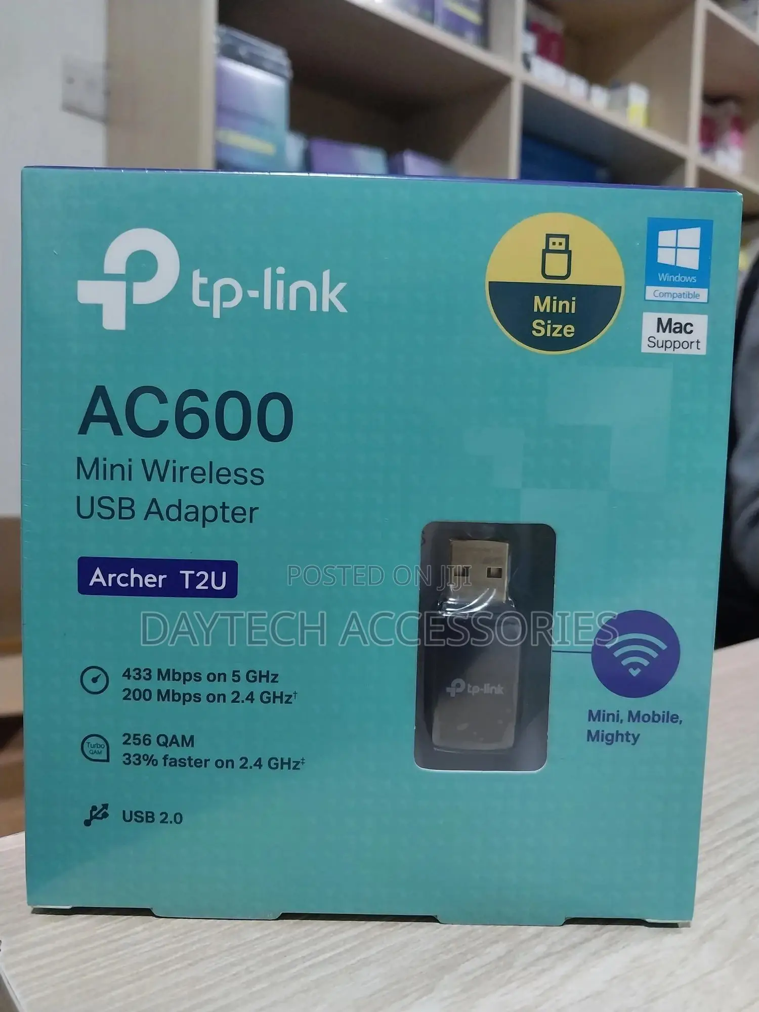 Tp-Link Ac600 Archer T2u Mini Wireless Usb Wi-Fi Dongle