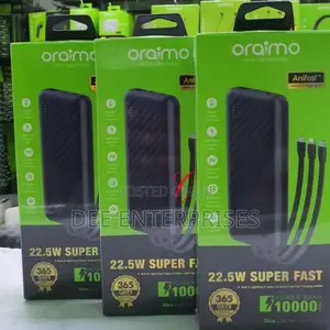 Oraimo Slice Link Pro Opb-P7101 *22.5w Super Fast Charging* Power Bank
