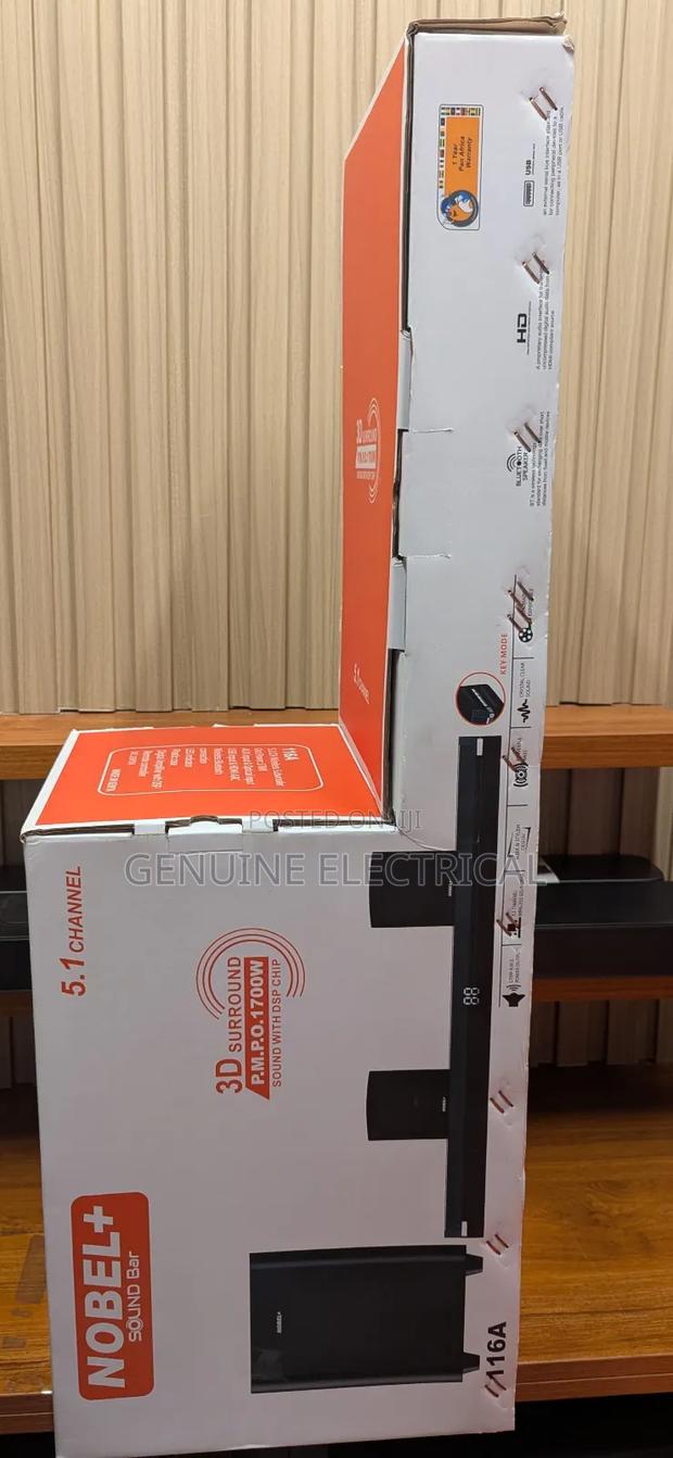 Powerful Nobel 5.1ch Soundbar - main view