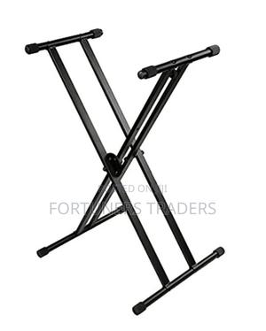 Adjustable Heavy-Duty X-Style Piano Stand With Locking Straps - thumbnail 2