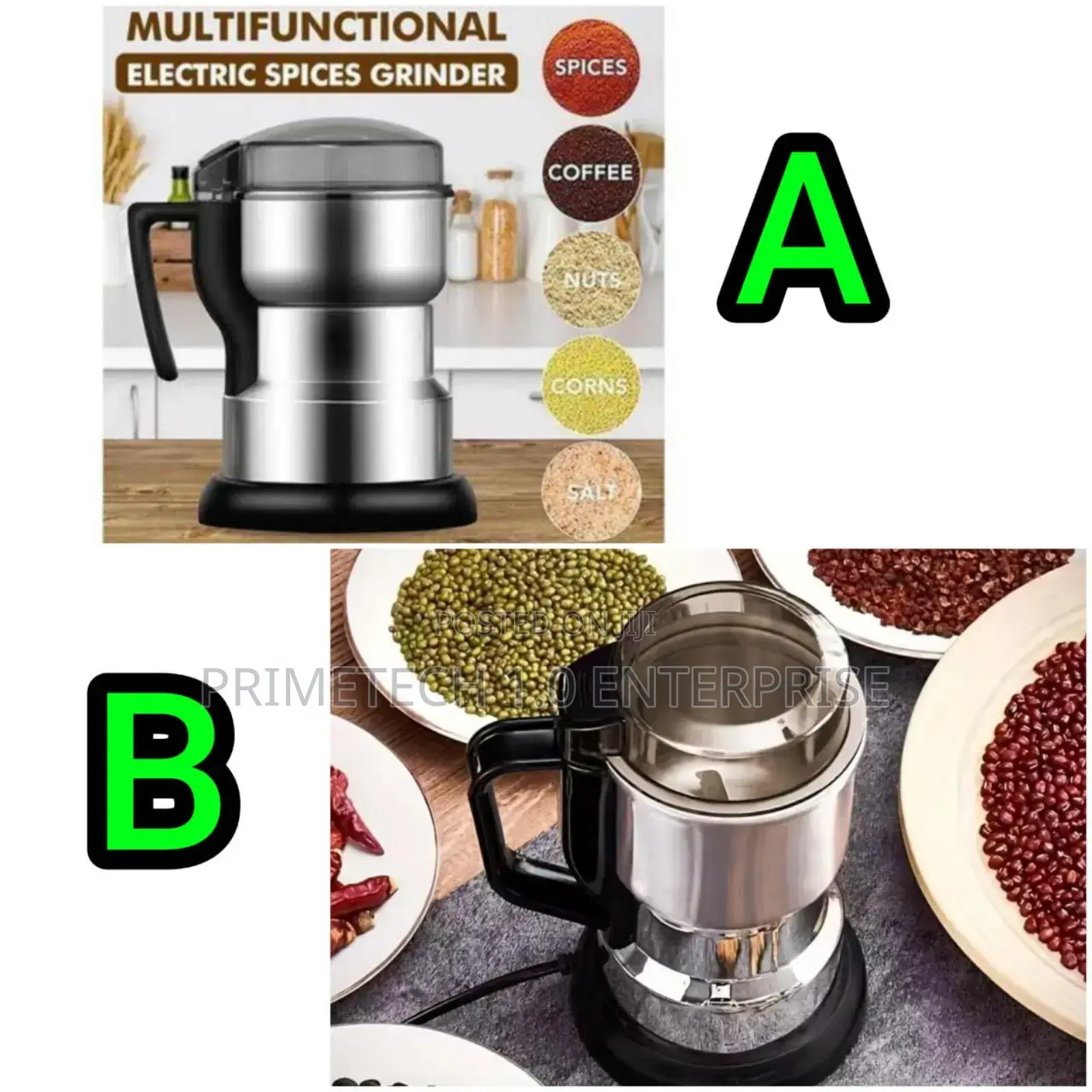 Electric Stainless Coffee Grinder