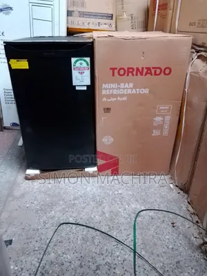 100l Single Door Tornado Refrigerator Black