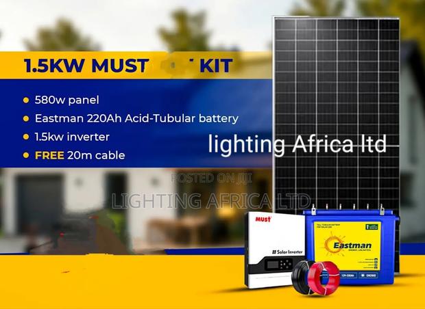 Eastman 220ah - 1.5kva Off-Grid - (2)580w Solar - Free Installation