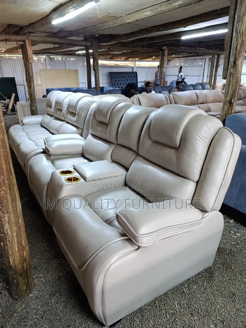 Space Saving Semi Recliner Sofa