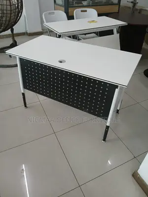 White Minimalistic Modern Conference Desk