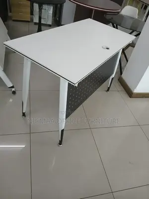 White Minimalistic Modern Conference Desk
