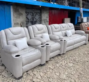 Microfiber Semi Recliner Sofa