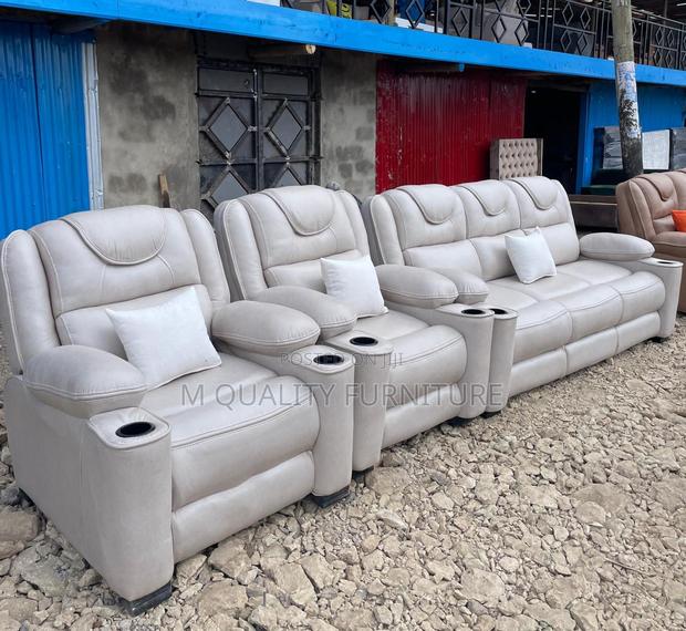 Microfiber Semi Recliner Sofa