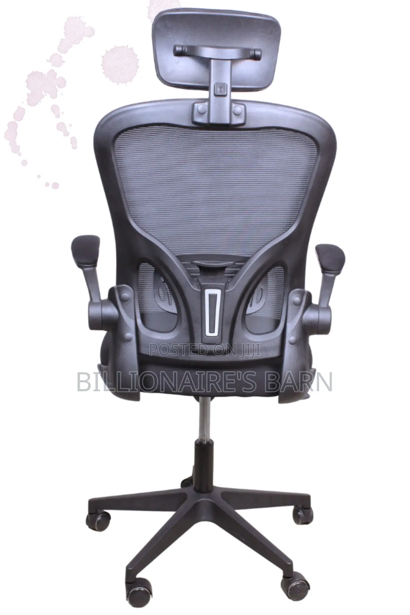Office, Grey Mesh Back Office Chair With Headrest