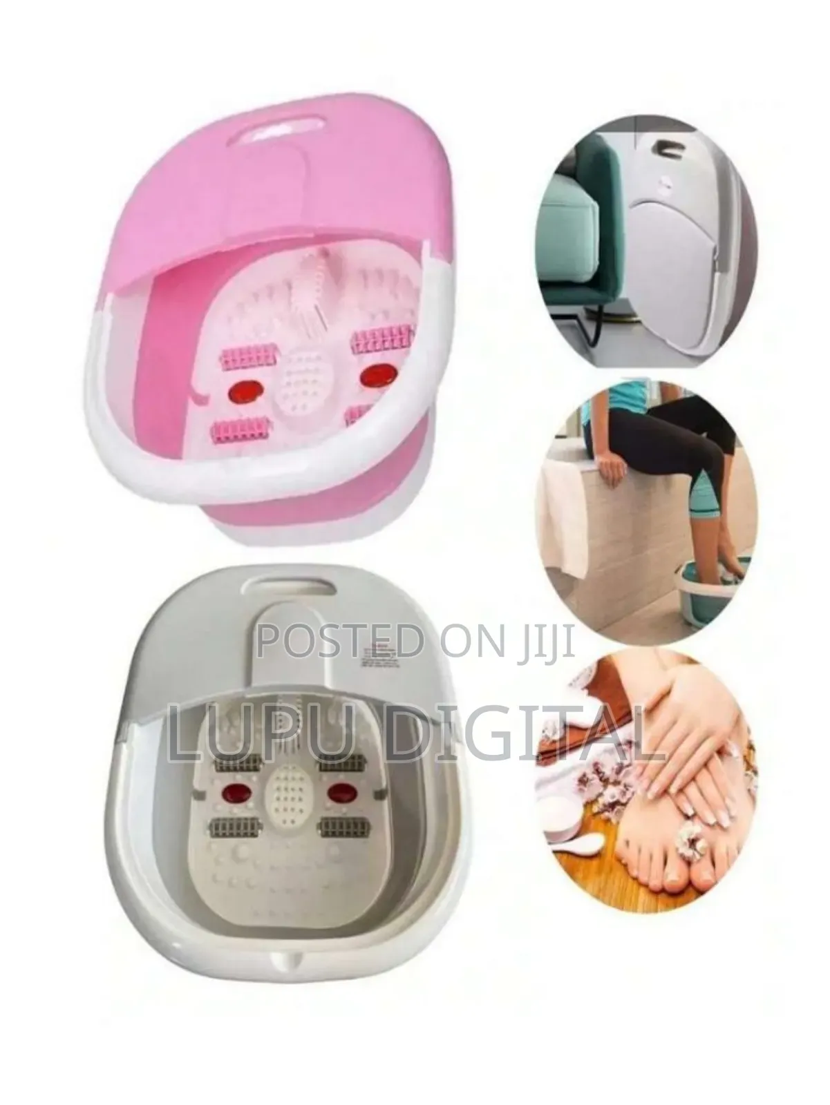 *High Quality Portable Silicon Folding Electric Foot Bath Foot Massage
