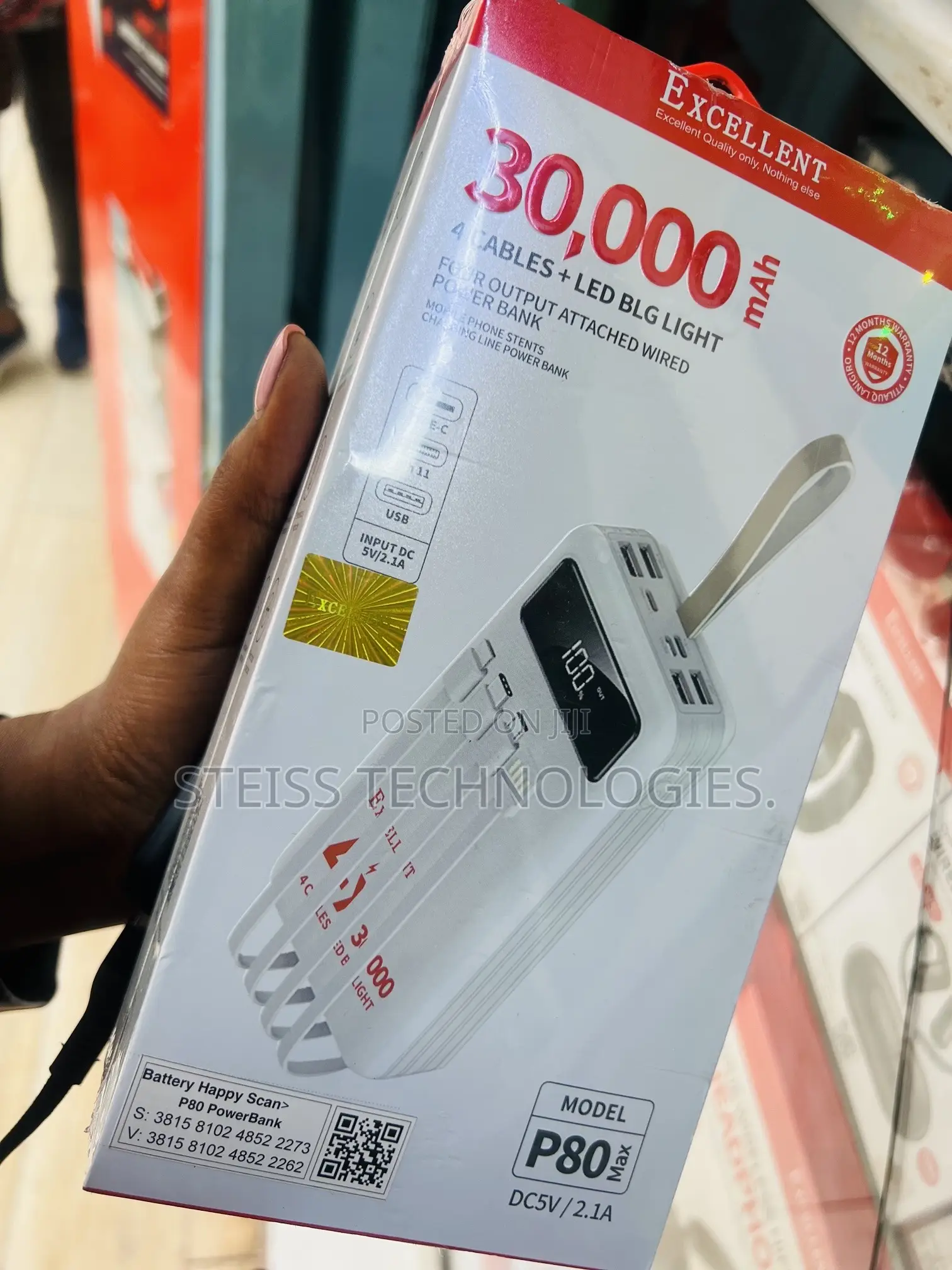 30000mah Excellent 4x Powerbank