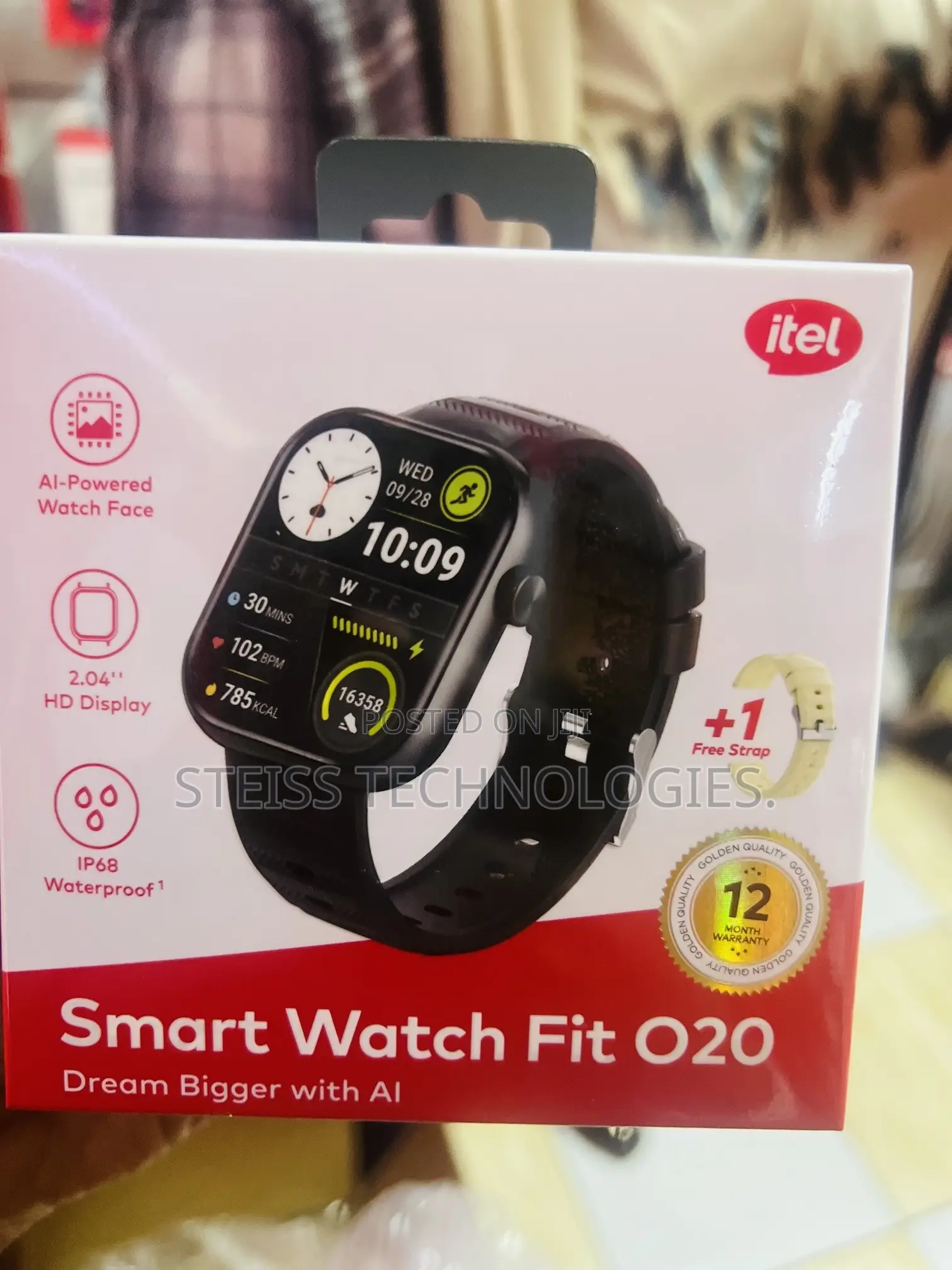 Itel Smartwatch Fiti 020