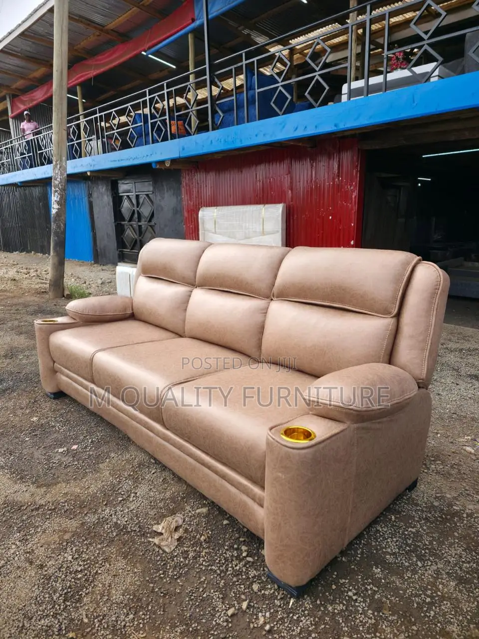 Soft Suede Semi Recliner Sofa