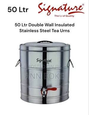 50 LTR Double Wall Insulated Stainless Steel Tea Urn